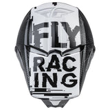Fly Racing YOUTH KINETIC SCAN HELMET BLACK/WHITE