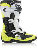 Alpinestars Tech 3S Youth Boots Black/White/Yellow