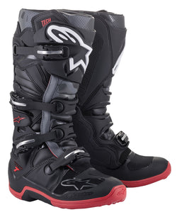 Alpinestars Tech 7 Boots Black/Cool Grey/Red